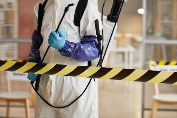 Professional Blood Cleanup technician working in Pompano Beach, FL